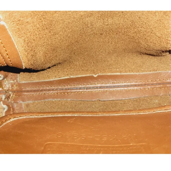 Coach USA 9990 Vintage British Tan Leather Framed Small Crossbody Pouch - Picture 6 of 8